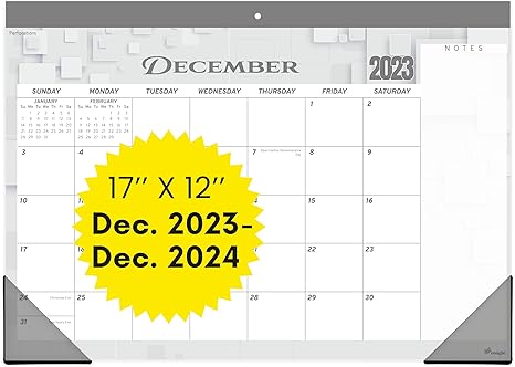 Desk Calendar 2024-17x12 Wall Calendar - Ensight - Thick