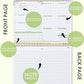 Weekly Undated Planner Notepad 8.5x12" – Ensight 52 Week Calendar & To Do List for Planning with Easy Tear off Sheets – Used for Goal, Schedule & Habit Tracking