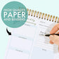 Weekly Undated Planner Notepad 8.5x12" – Ensight 52 Week Calendar & To Do List for Planning with Easy Tear off Sheets – Used for Goal, Schedule & Habit Tracking