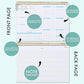 Weekly Undated Planner Notepad 8.5x12" – Ensight 52 Week Calendar & To Do List for Planning with Easy Tear off Sheets – Used for Goal, Schedule & Habit Tracking