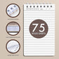 Ensight pocket notepad 3x5 - Small notebooks and meeting notepads for work or school. Easy to carry pocket sized for your bag or desk organization. Holds your post-it and sticky notes - 8 Pack