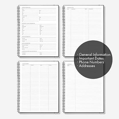 Undated Daily Planner 8.5 x 11 with 200+ daily pages – Ensight To Do Planner for Daily Tasks & Appointments – Daily To Do List Planner
