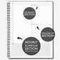 Undated Daily Planner 8.5 x 11 with 200+ daily pages – Ensight To Do Planner for Daily Tasks & Appointments – Daily To Do List Planner