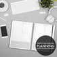 Undated Daily Planner 8.5 x 11 with 200+ daily pages – Ensight To Do Planner for Daily Tasks & Appointments – Daily To Do List Planner