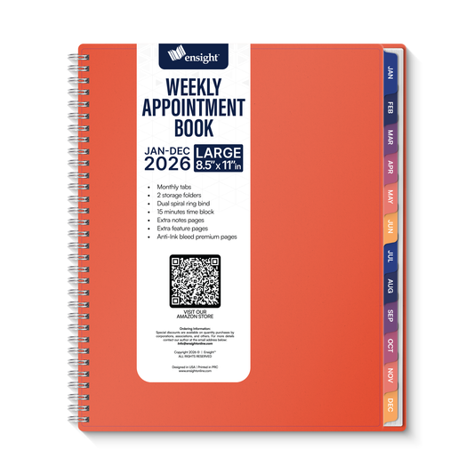 Dropship 2025 Appointment Book Planner 8.5 X 11 Inch Large Tabbed Daily Hourly Weekly Planner Calendar Schedule Book 15 Minute Time Slots Business Personal Planner Jan 2025 Dec 2025 Blue