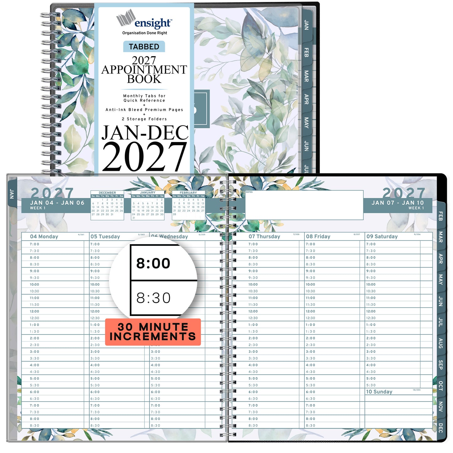 2027 January to December Appointment Book & Planner