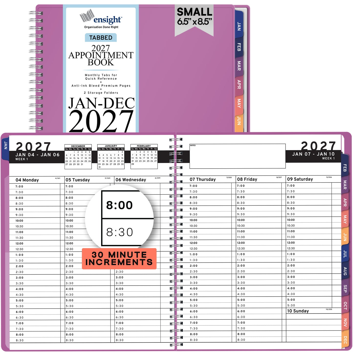 2027 January to December Appointment Book & Planner
