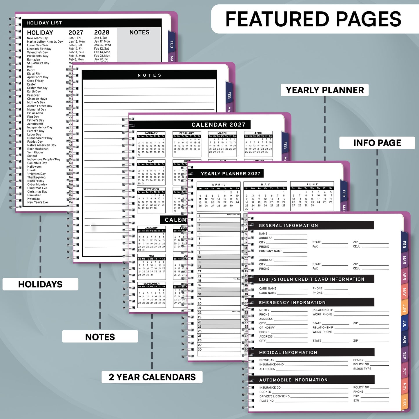 2027 January to December Appointment Book & Planner