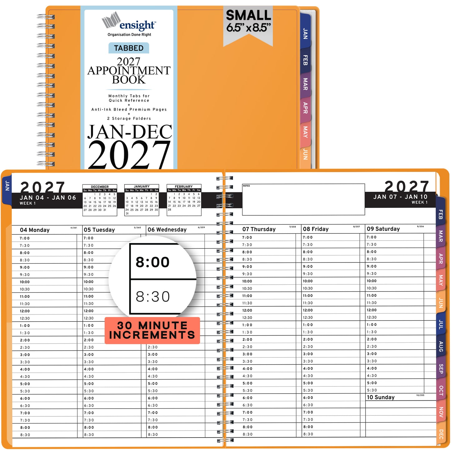 2027 January to December Appointment Book & Planner