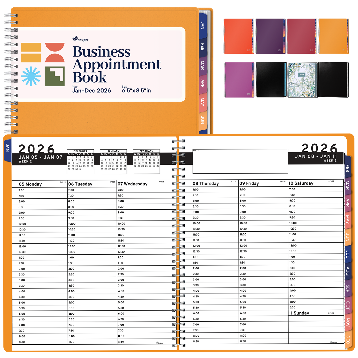 2026 Jan-Dec Appointment Book & Planner