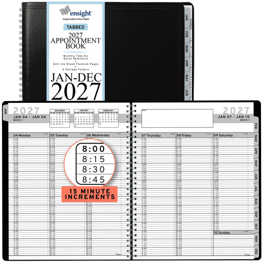 2027 January to December Appointment Book & Planner