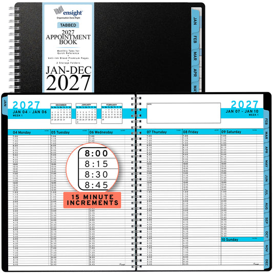 2027 January to December Appointment Book & Planner