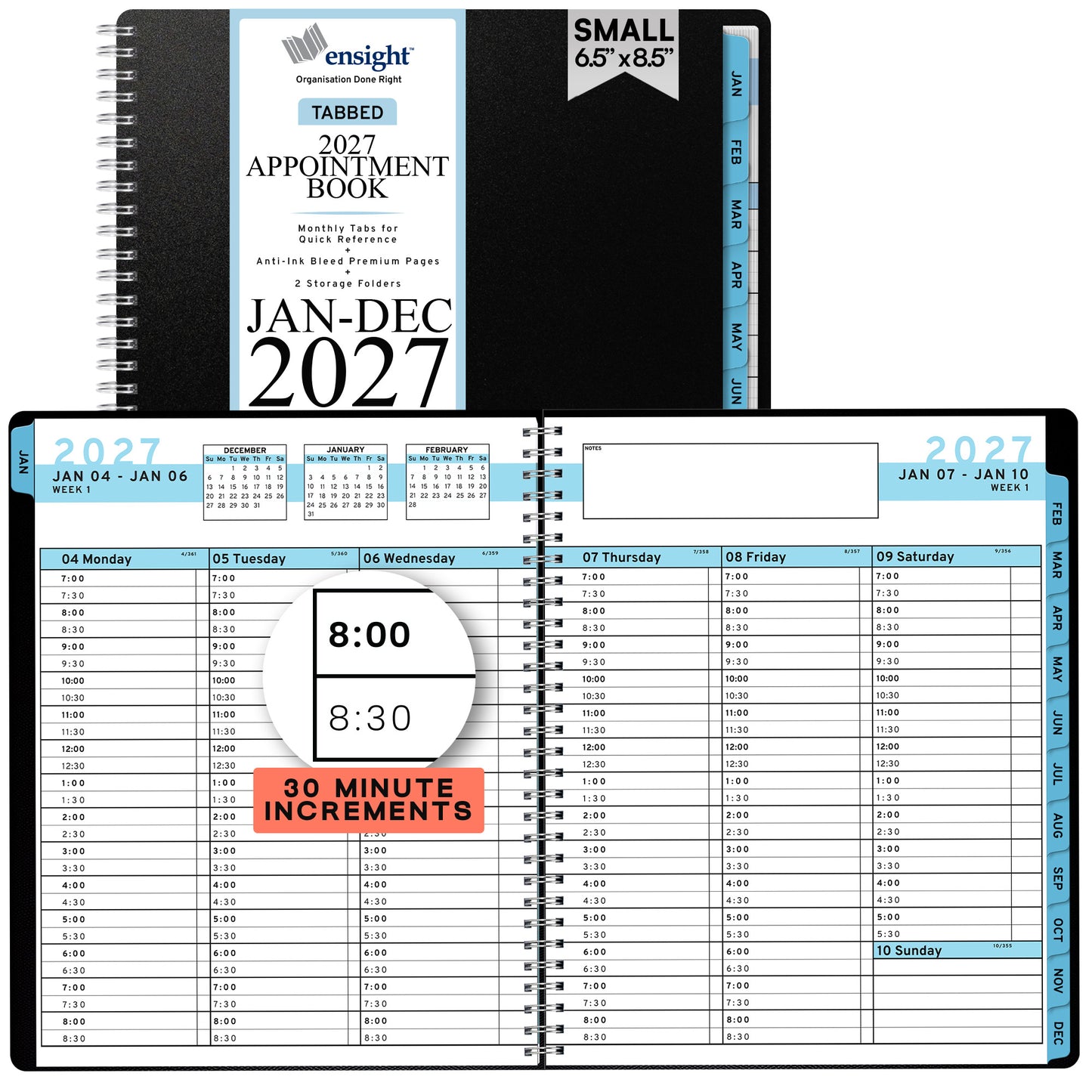 2027 January to December Appointment Book & Planner