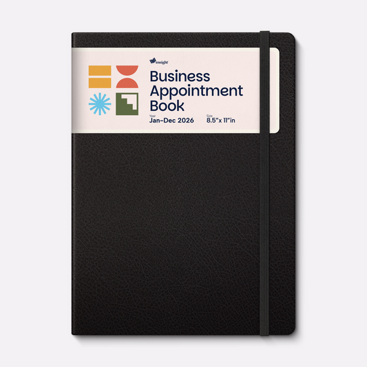 2026 Jan-Dec A4 Leather Appointment Book