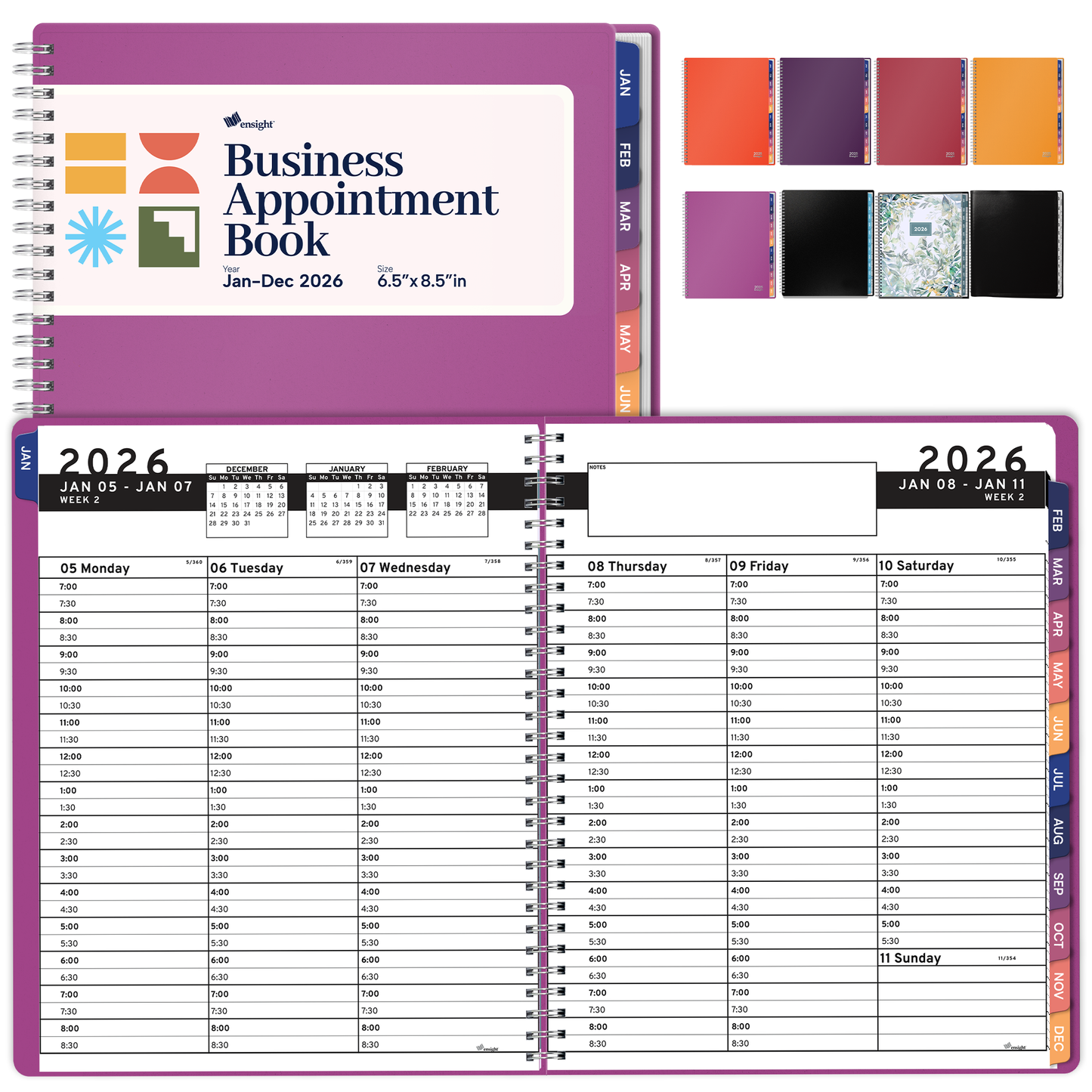 2026 Jan-Dec Appointment Book & Planner