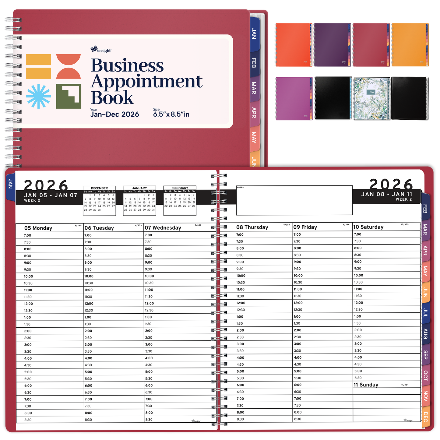 2026 Jan-Dec Appointment Book & Planner
