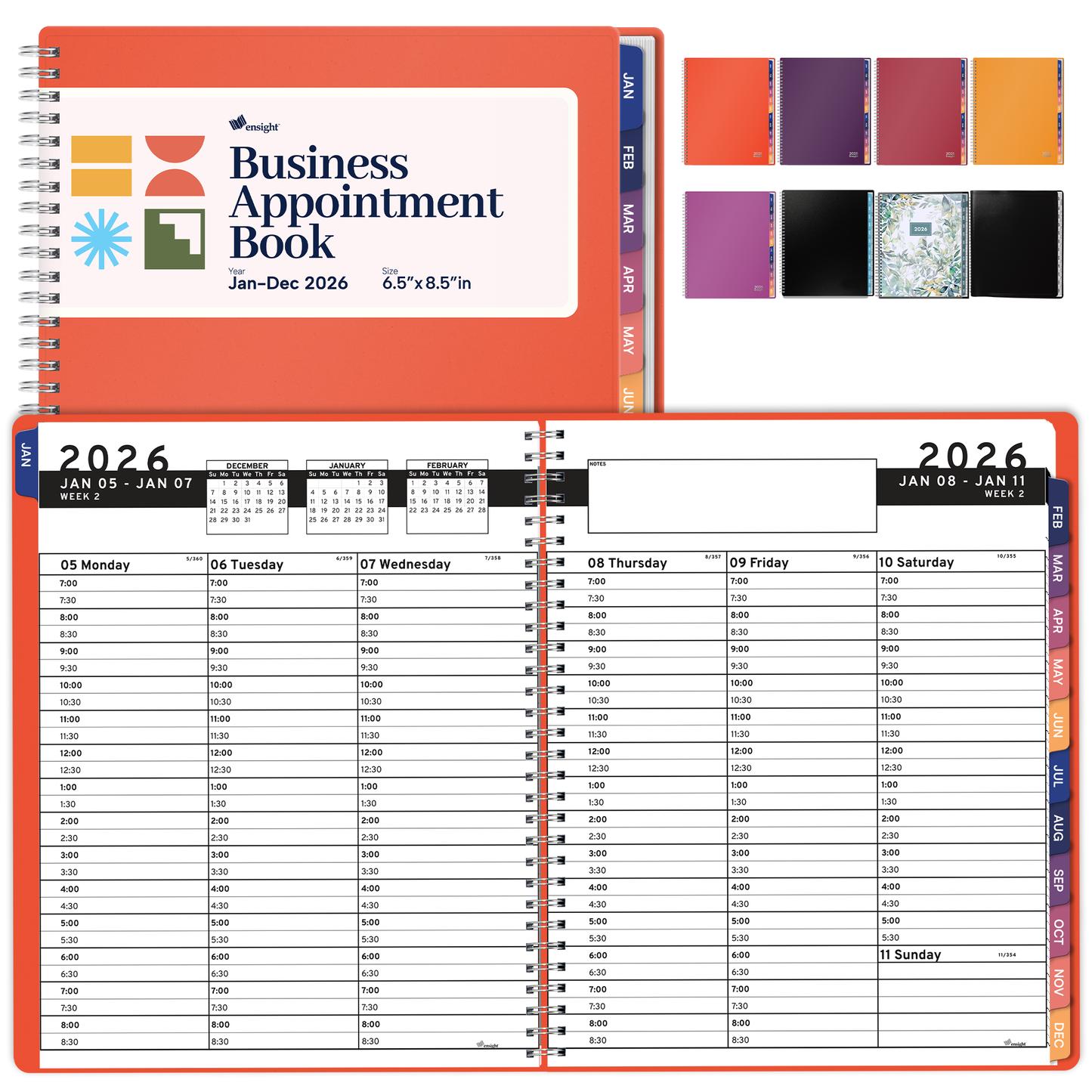2026 Jan-Dec Appointment Book & Planner