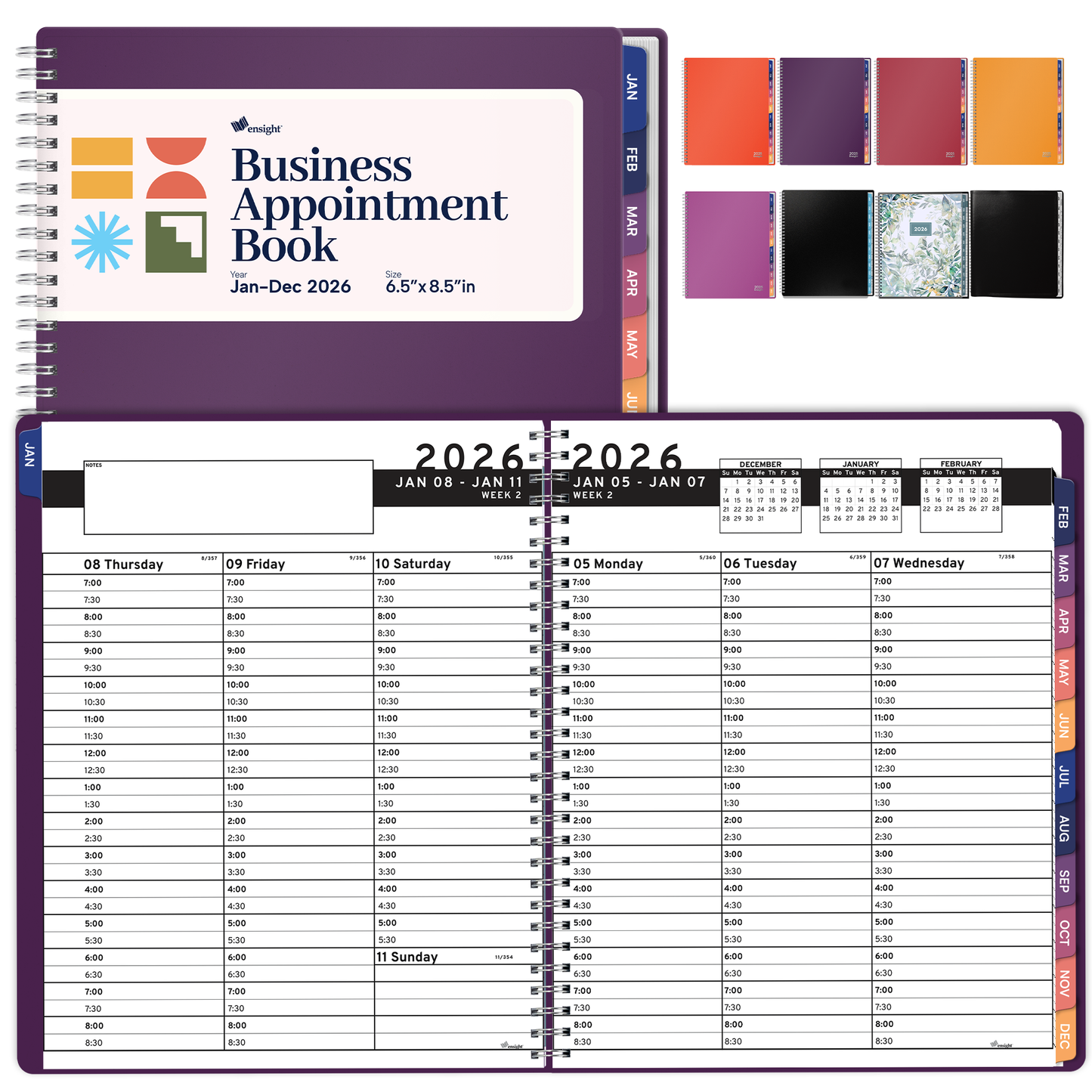 2026 Jan-Dec Appointment Book & Planner