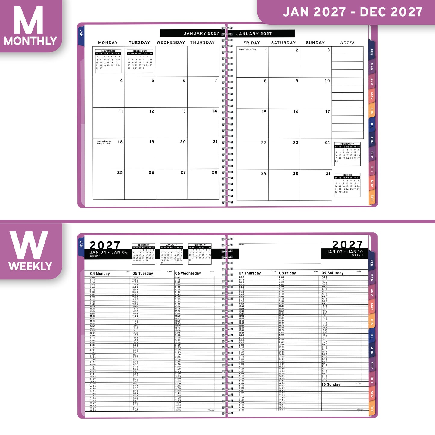2027 January to December Appointment Book & Planner