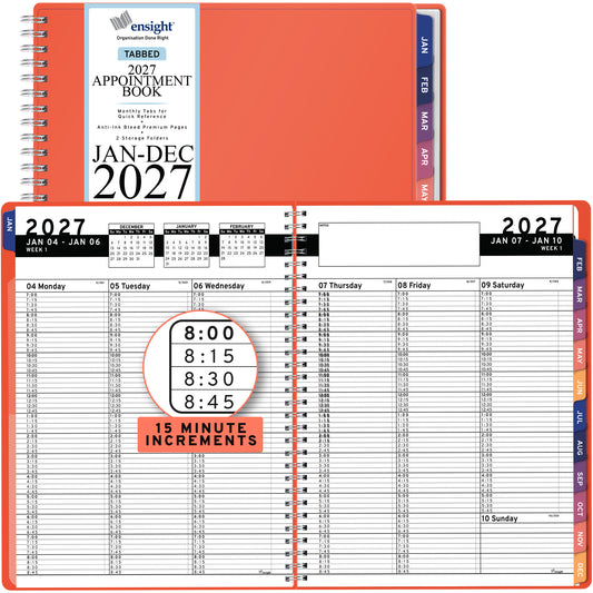 2027 January to December Appointment Book & Planner